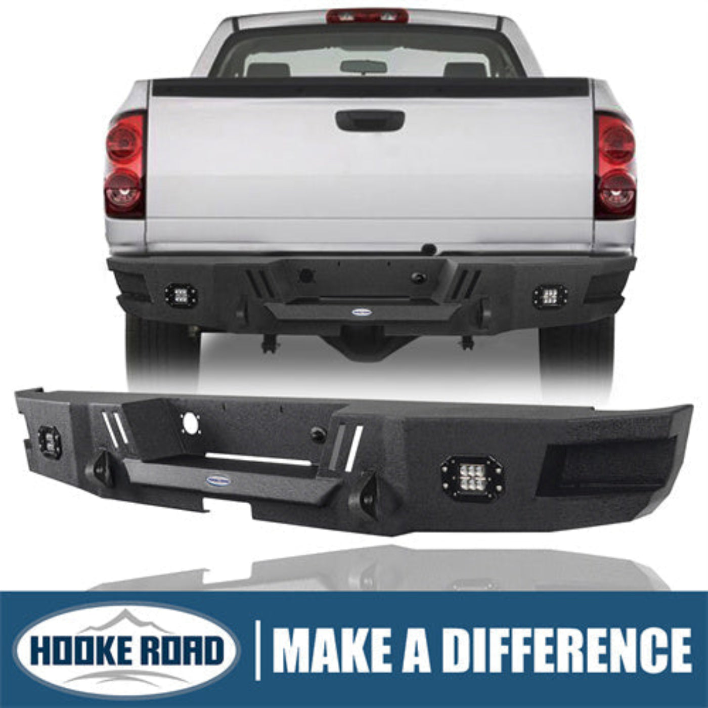 Hooke Road Rear Bumper(02-08 Ram 1500) - HE.6504