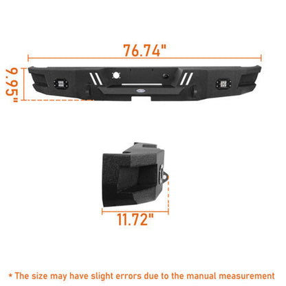 Hooke Road Rear Bumper(02-08 Ram 1500) - HE.6504