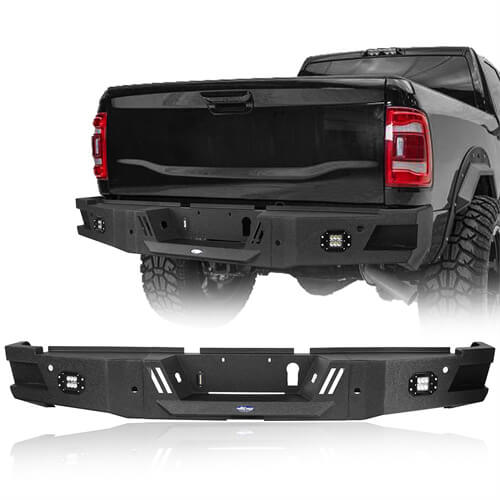 Hooke Road HR Rear Bumper w/ LED Floodlights(19-24 Ram 2500 3500) - HE.6304