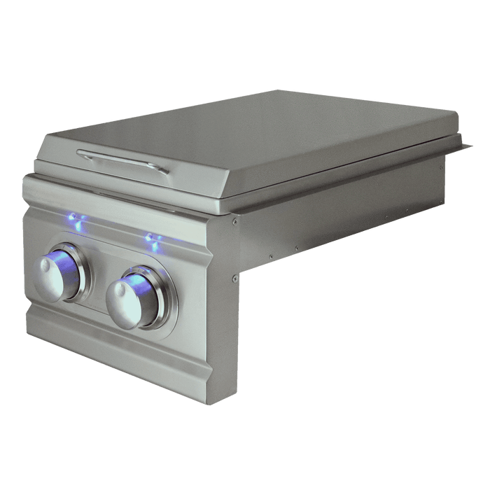 Renaissance Cooking Systems Cutlass Pro Double Side Burner Slide-in W/Blue LED RDB1EL