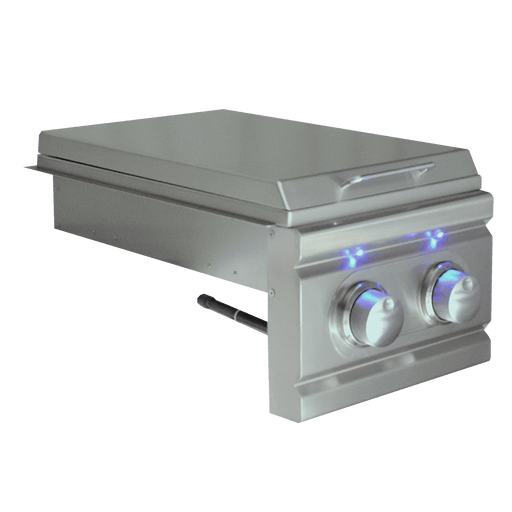 Renaissance Cooking Systems Cutlass Pro Double Side Burner Slide-in W/Blue LED RDB1EL
