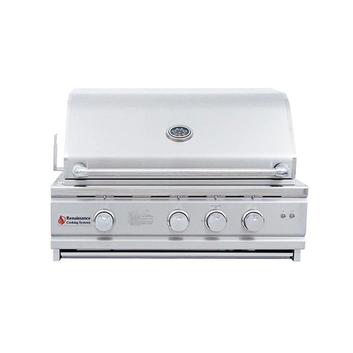 Renaissance Cooking Systems 30" Cutlass Pro Grill, Blue LED W/Rear Burner RON30A
