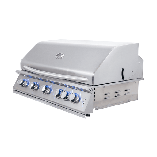 Renaissance Cooking Systems 40" Premier Grill, Blue LED W/Rear Burner RJC40AL
