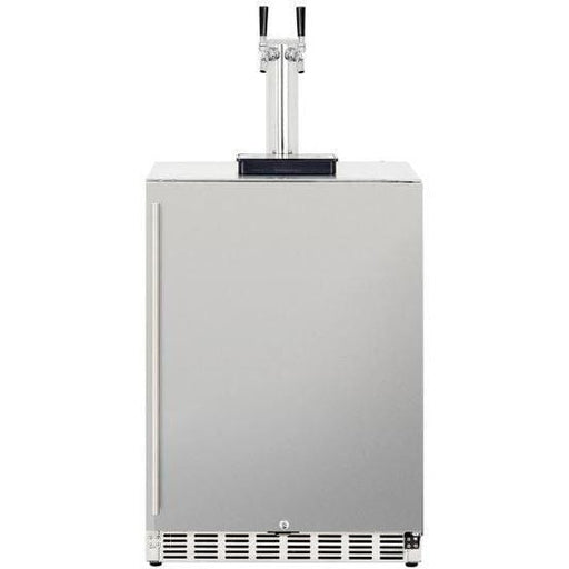 Renaissance Cooking Systems Dual Tap Stainless Kegerator-UL Rated for Outdoors REFR6