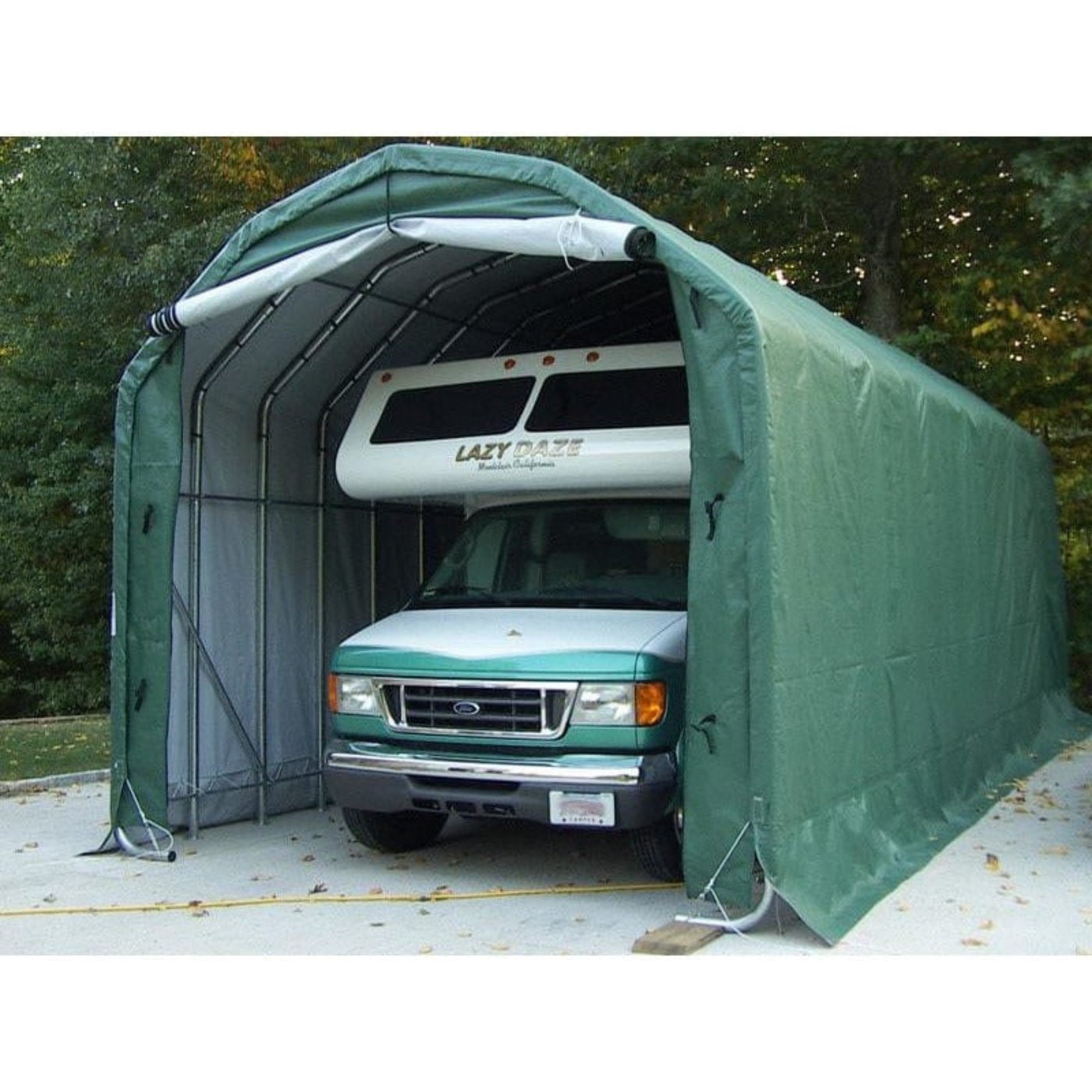 Rhino Shelter Instant Garage (Barn Style) 12’W x 20’L x 12’H - PB122012BGN