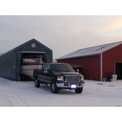 Rhino Shelters Instant Garage (Peak Style) 14’W x 42’L x 17’H - PB144217H