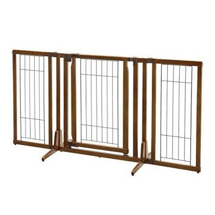 Freestanding Dog Pet Gate With Door - Richell Premium Plus - 94193