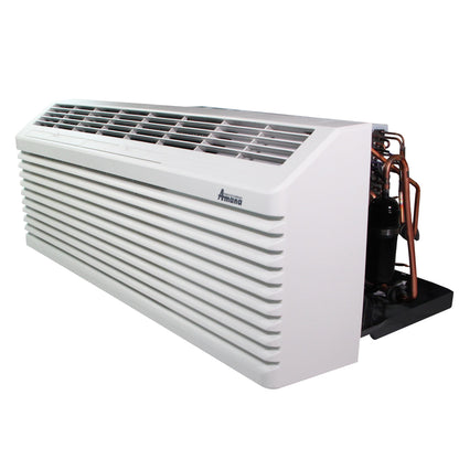 AMANA PTAC 12,000 BTU Air Conditioner Heat Pump PTH123J25AXXX with 2.5 kW Heater 15 Amp plug R32 - APTH12J20032