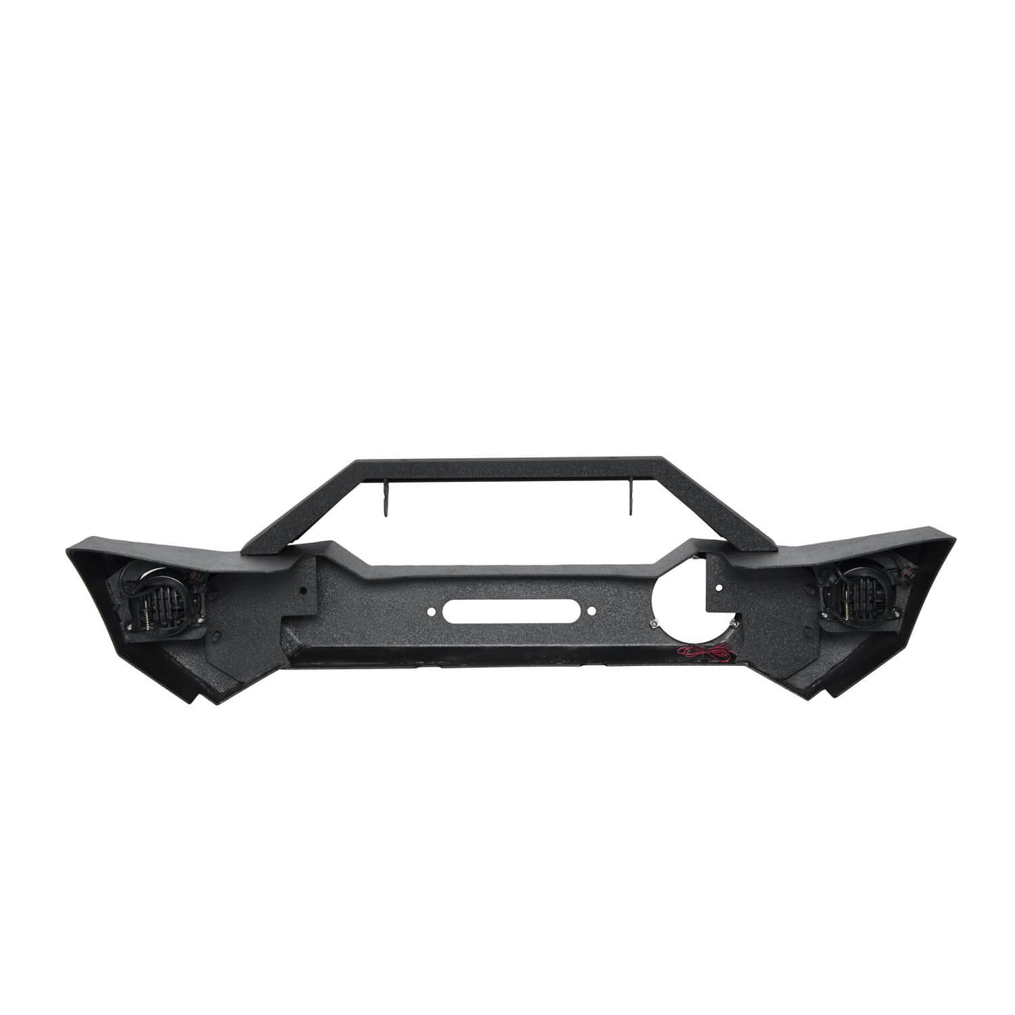 Hooke Road Rock Crawler Stubby Front Bumper & Different Trail Rear Bumper w/Tire Carrier Combo(07-18 Jeep Wrangler JK JKU) - HE.2055+HE.2028A+HE.2028B