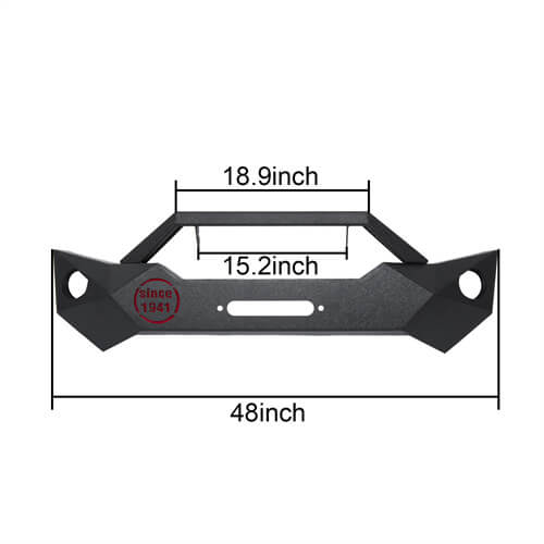 Hooke Road Rock Crawler Stubby Front Bumper & Different Trail Rear Bumper Combo(07-18 Jeep Wrangler JK JKU)