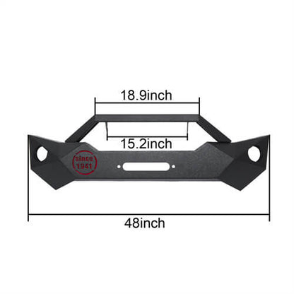 Hooke Road Rock Crawler Stubby Front Bumper & Different Trail Rear Bumper Combo(07-18 Jeep Wrangler JK JKU)