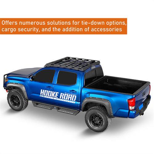 Roof Rack Top Carrier for 2005-2023 Toyota Tacoma Double Cab - Hooke Road - HE.4224-S