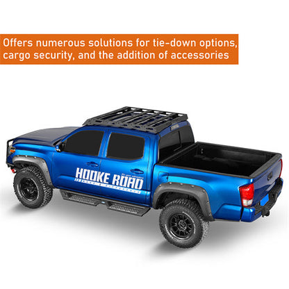 Roof Rack Top Carrier for 2005-2023 Toyota Tacoma Double Cab - Hooke Road - HE.4224-S