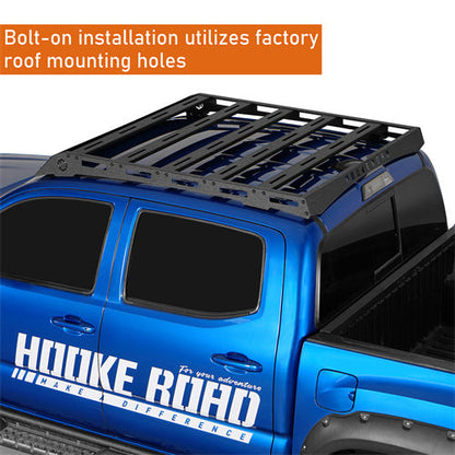 Roof Rack Top Carrier for 2005-2023 Toyota Tacoma Double Cab - Hooke Road - HE.4224-S