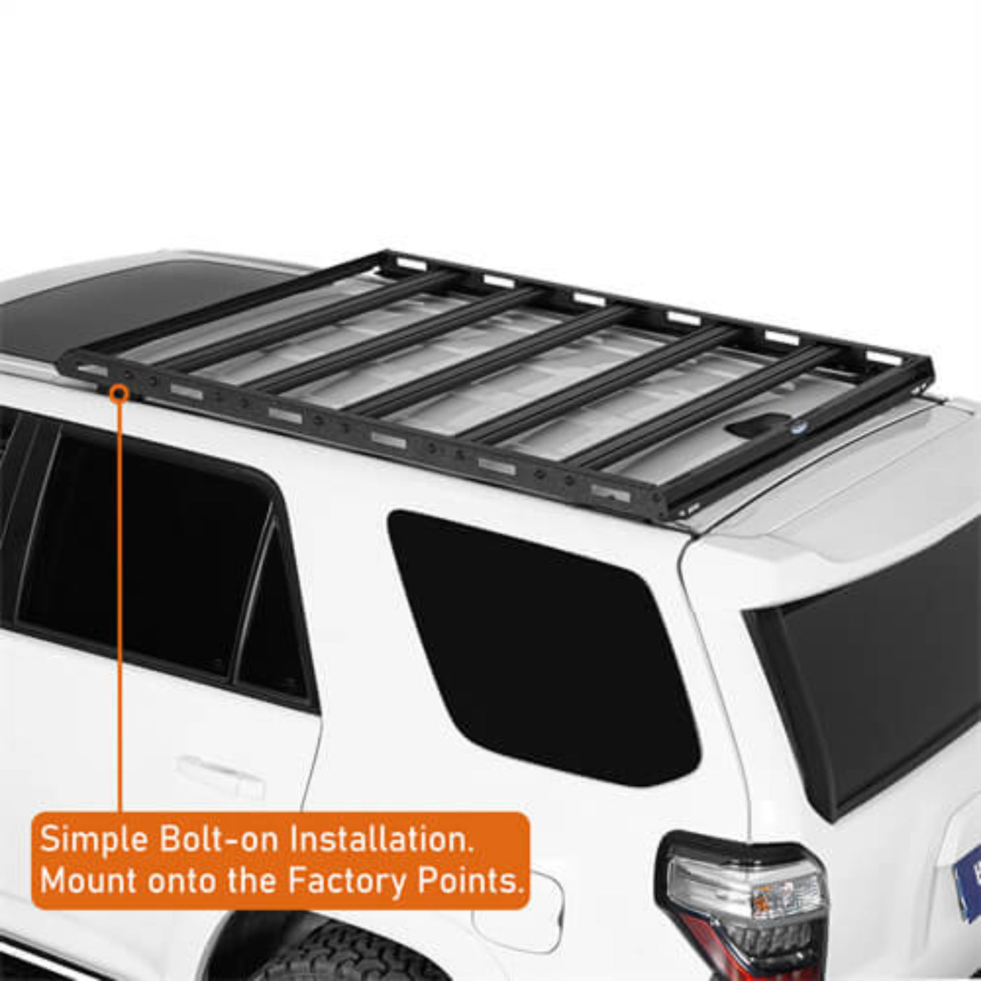 Overland Aluminum 3/4 Roof Rack For 2010-2024 Toyota 4Runner - Hooke Road - HE.9806-S