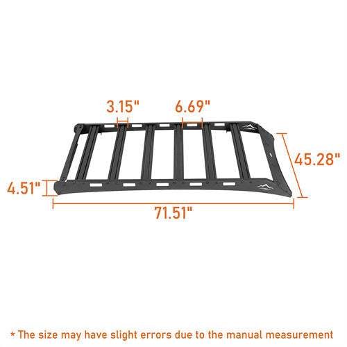 Roof Rack Rooftop Cargo Carrier (03-10 Porsche Cayenne GTS / Turbo / Turbo S Models w/ Factory Roof Rails) - Hooke Road