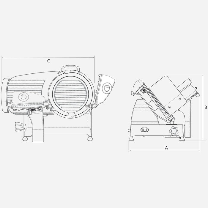 Berkel - Red Line 300 115 W Red, Black, White Electric Food Slicer | RSEGL0U000000