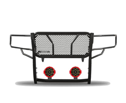 RU-DOSP07-B-PLR Black Horse Rugged Heavy Duty Grille Guard Kit - BLKRUDOSP07BP