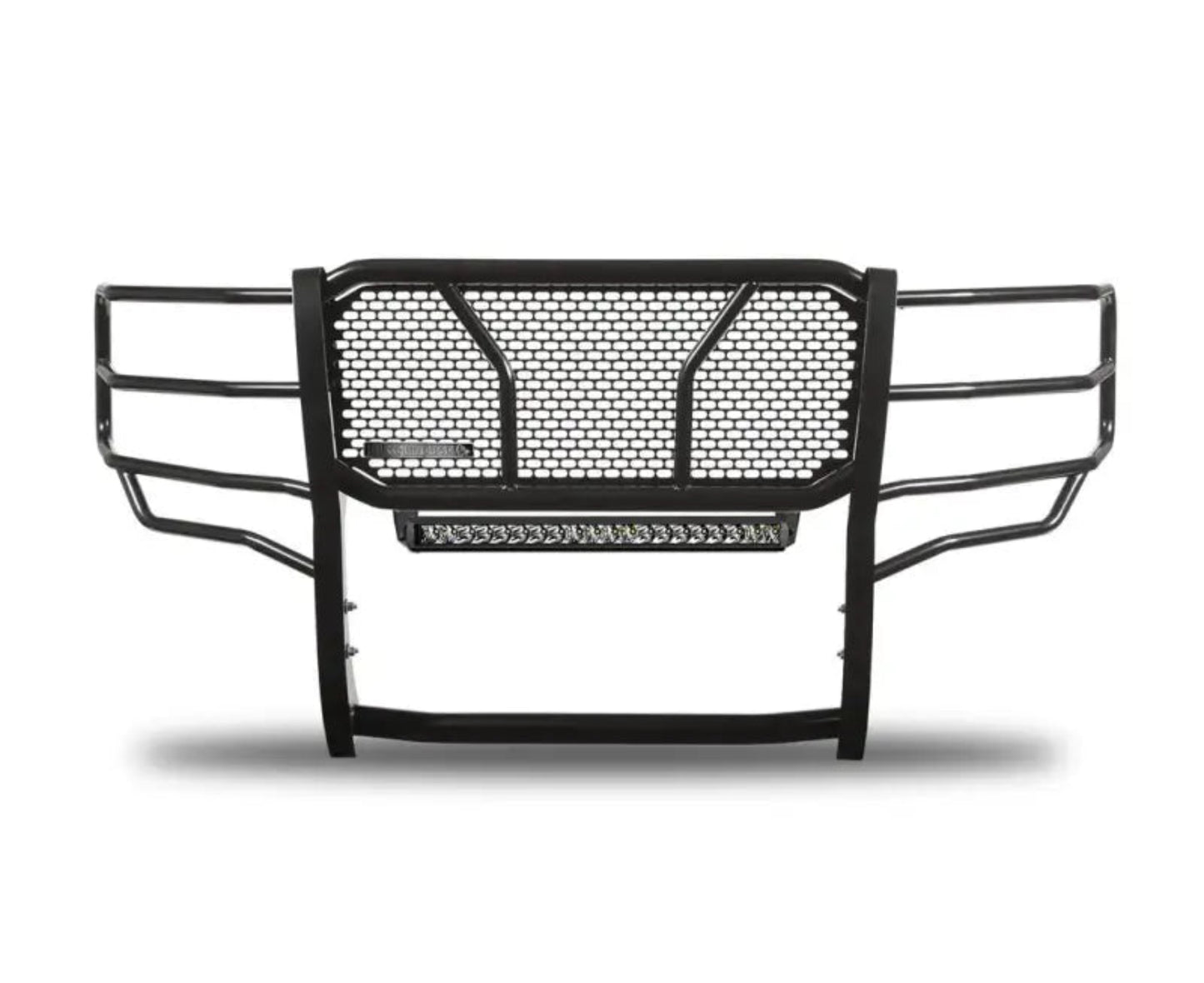 RU-FOF116-B-K2 Black Horse Rugged Heavy Duty Grille Guard Kit - BLKUFOF116BK2