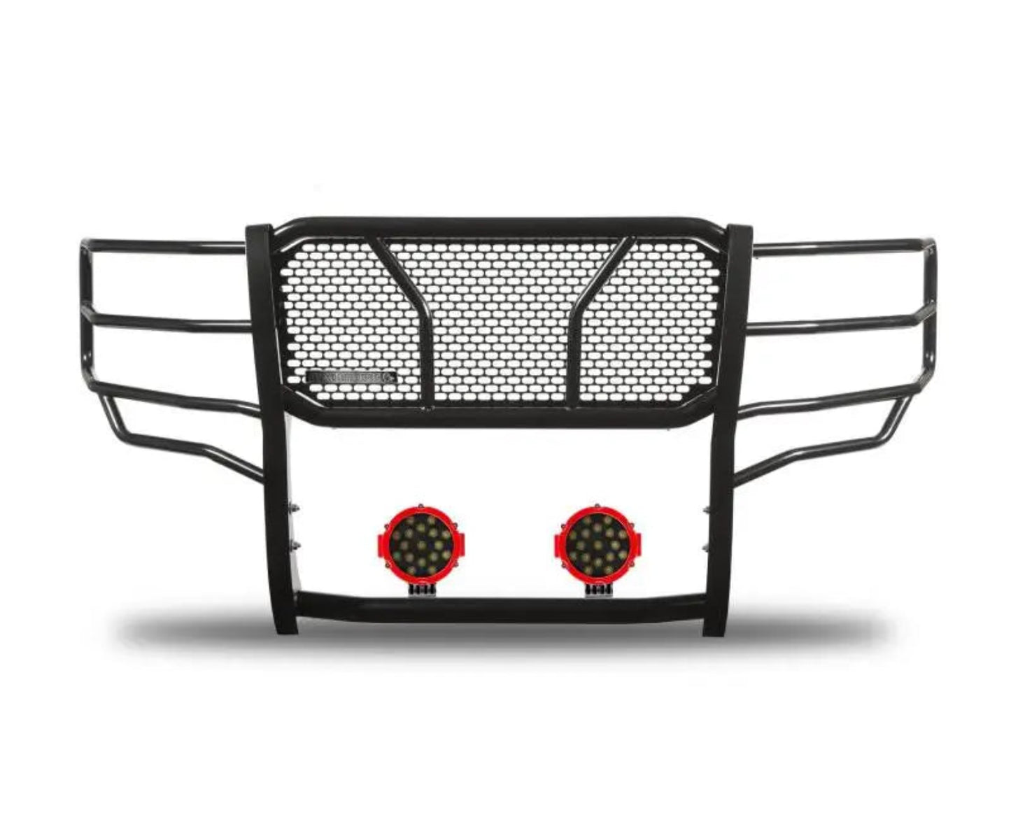 RU-FOF116-B-PLR Black Horse Rugged Heavy Duty Grille Guard Kit - BLKRUFOF116BP