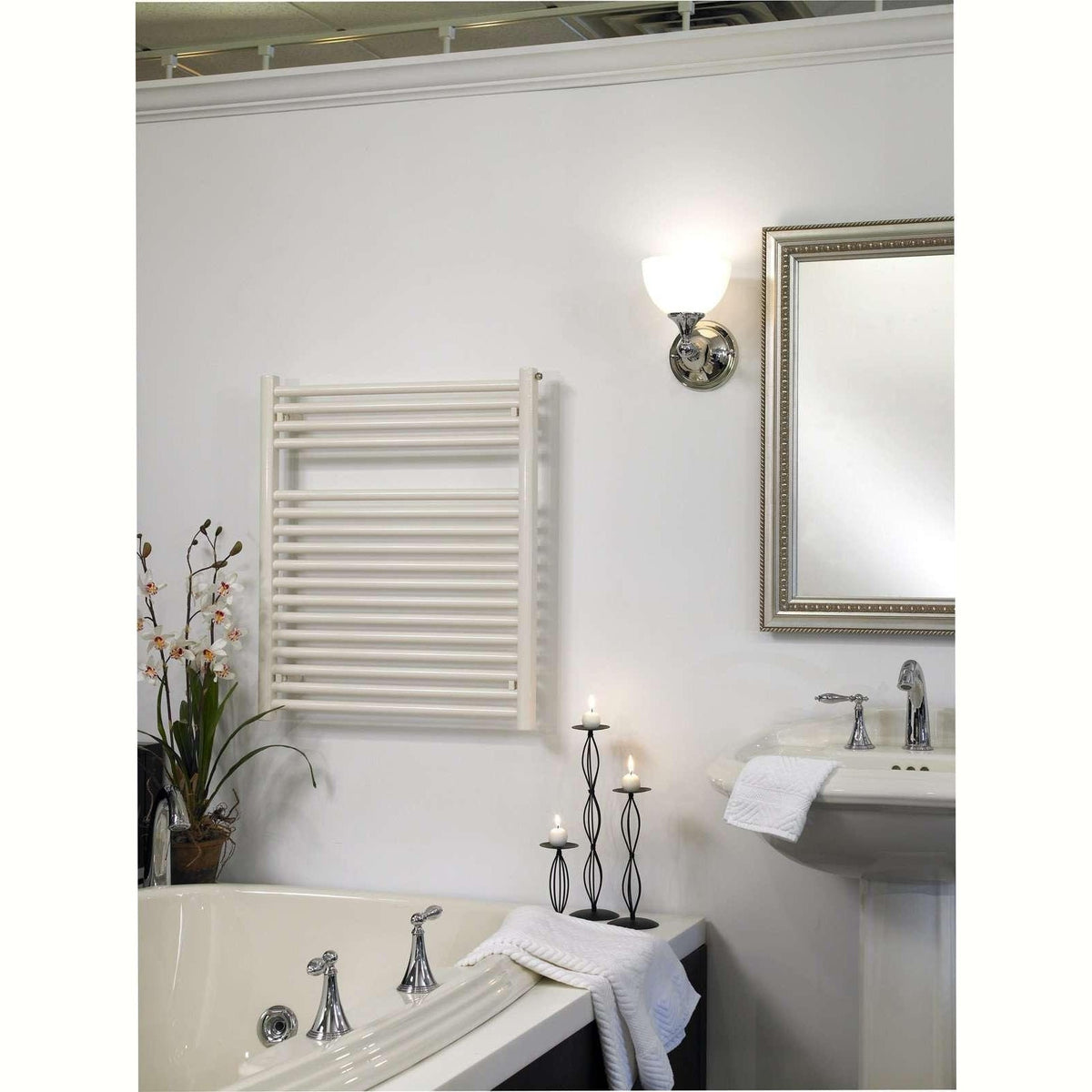 Runtal Radia Hardwired Mounted Towel Warmer - 23.6"w x 28.4"h - RTRED-2924