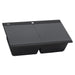 Ruvati epiGranite 34" epiGranite Topmount Workstation Ledge Granite Composite Kitchen Sink - Midnight Black - RVG1350BK