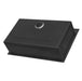 Ruvati Terraza 33 x 22 inch Gunmetal Black Stainless Steel Drop-in Topmount Kitchen Sink 16 Gauge Single Bowl - RVH5005BL