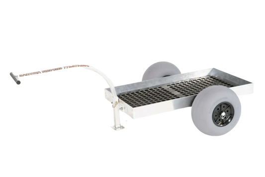 Alumacart 2-Wheel UV Deck Wagon With Balloon Beach Tires New - ALUM301