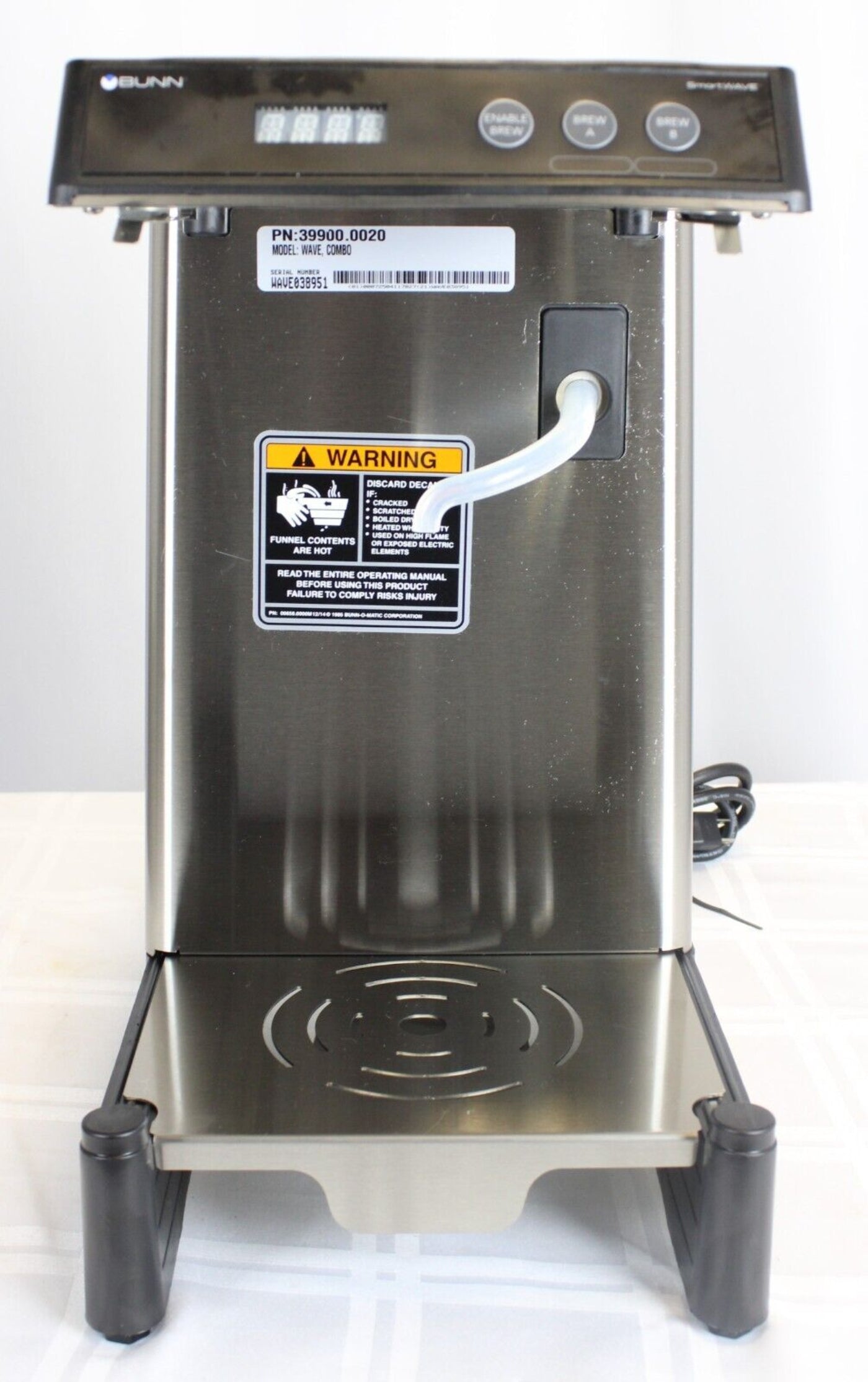 *Open Box* Bunn Wave Low Profile Wide Base Combo Coffee Brewer 39900.0020 - 1672OB399000020