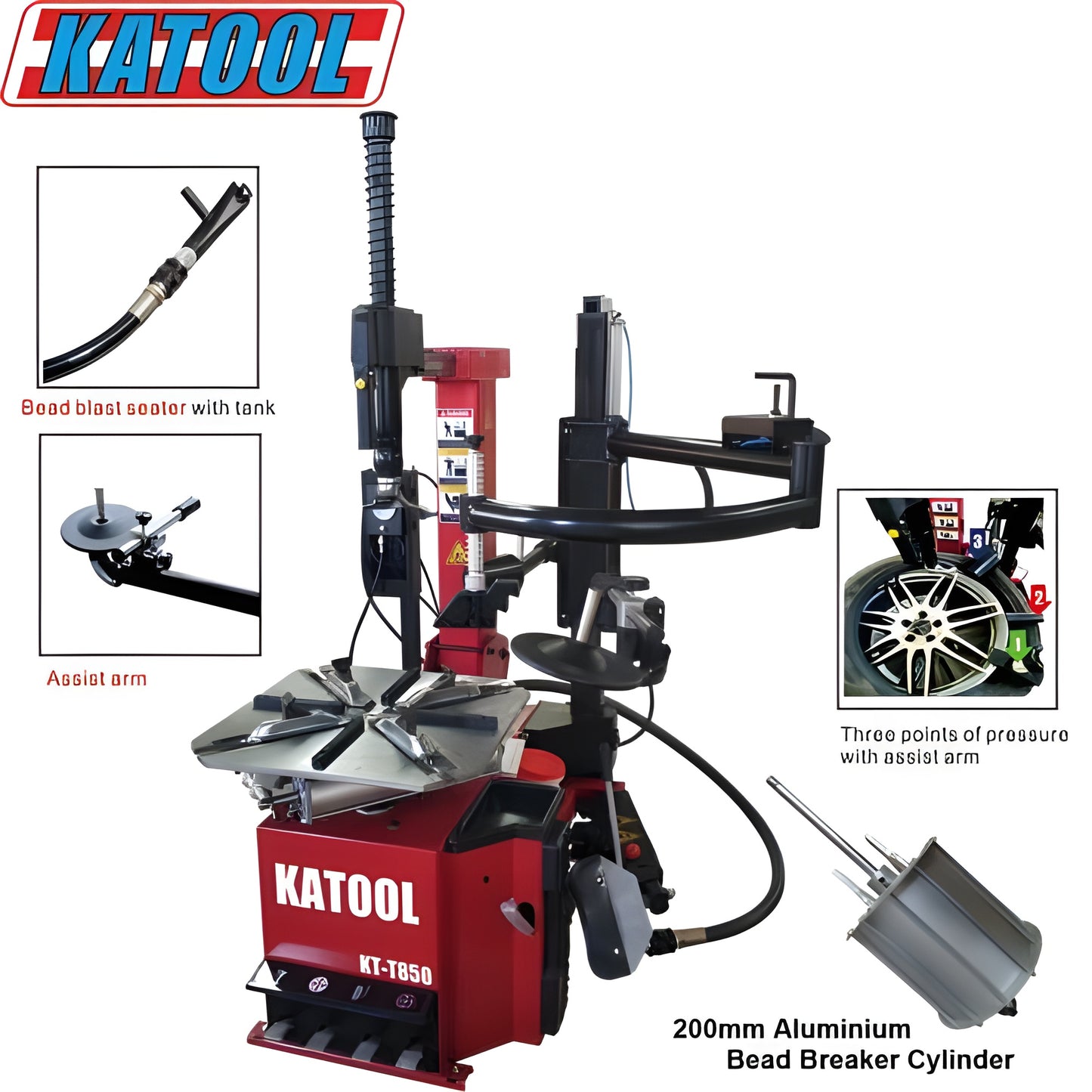 Katool Tire Changer T850 & Wheel Balancer B750 - T850+B750