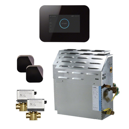Mr. Steam 30kW Steam Bath Generator with iSteam3 AutoFlush 2 Package in Black - S6C1AI3BK