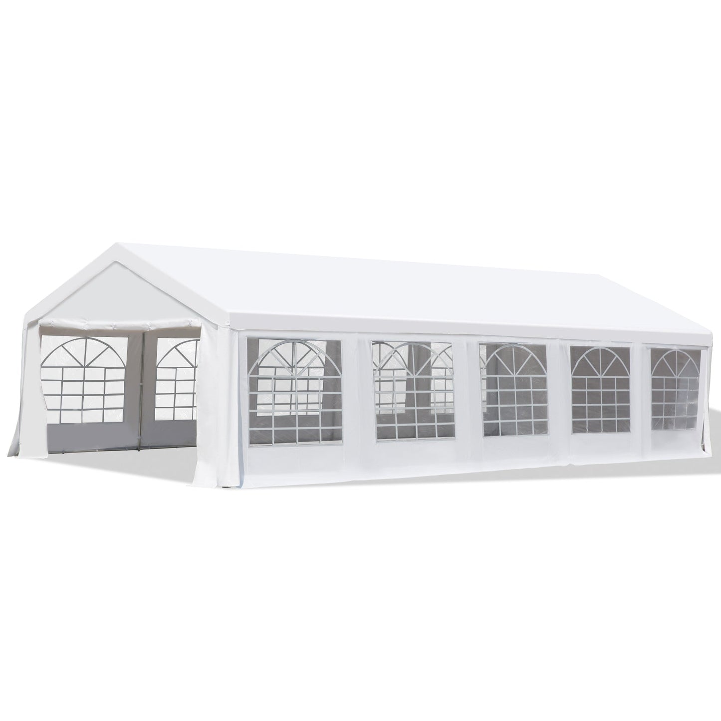 Outsunny 32' x 16' Heavy Duty Party/Wedding Tent with Removable Sidewalls, White - 100110-046W