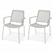 Midtown Concept Oberon Grey Stacking Indoor Dining Chair - 4PC - SC OBERON BLK