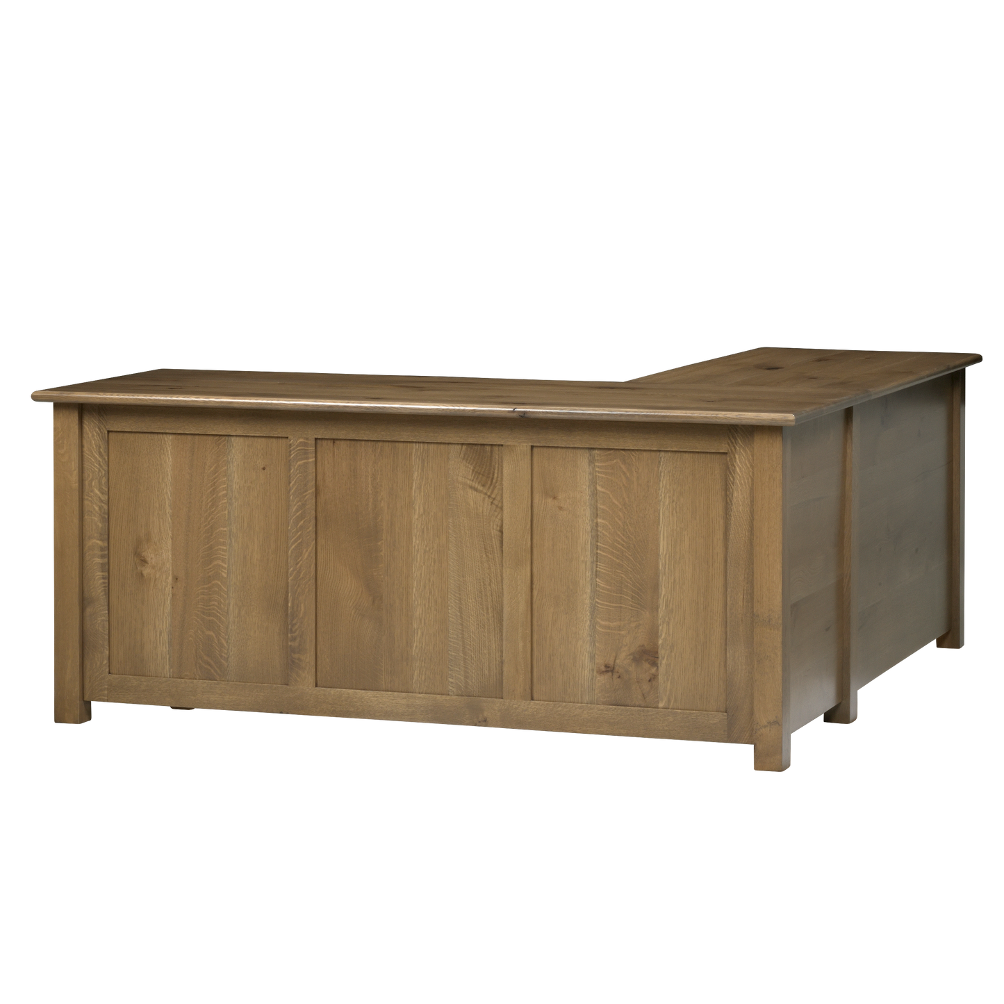 QW Amish Settlers L Shape Desk w/ Optional Hutch - 857W-SET-703-LD