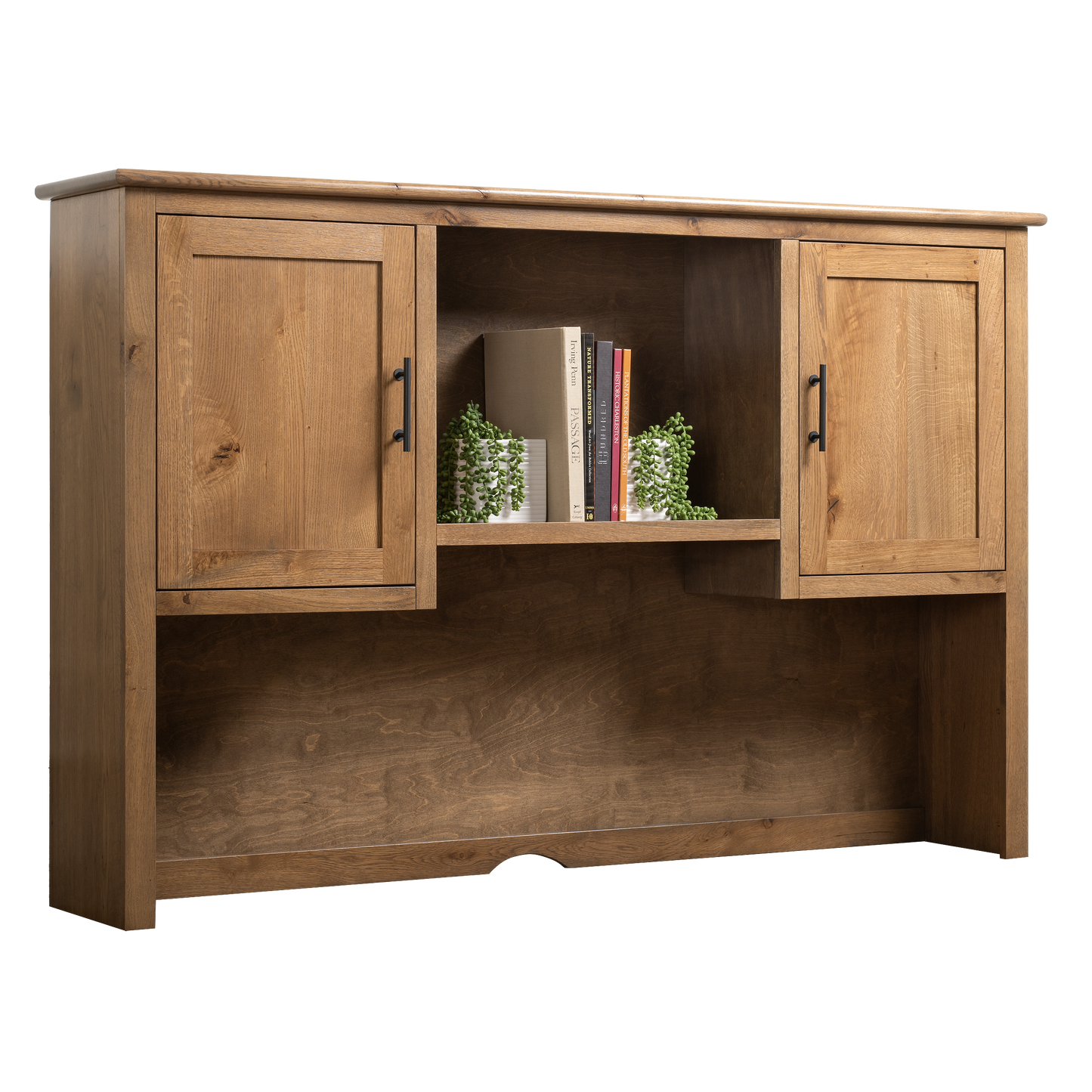 QW Amish Settlers L Shape Desk w/ Optional Hutch - 857W-SET-703-LD