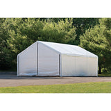 ShelterLogic | Canopy Enclosure Kit 18 × 30 ft. White (FR Rated - Frame and Canopy Sold Separately) - 26179