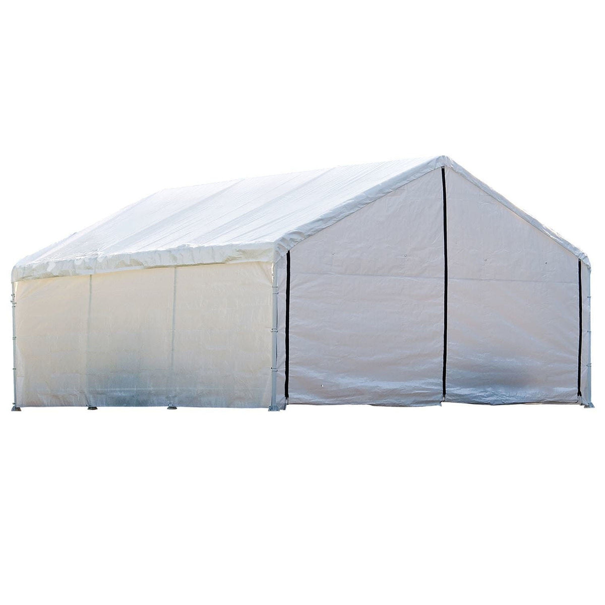 ShelterLogic | Canopy Enclosure Kit 18 × 30 ft. White (FR Rated - Frame and Canopy Sold Separately) - 26179