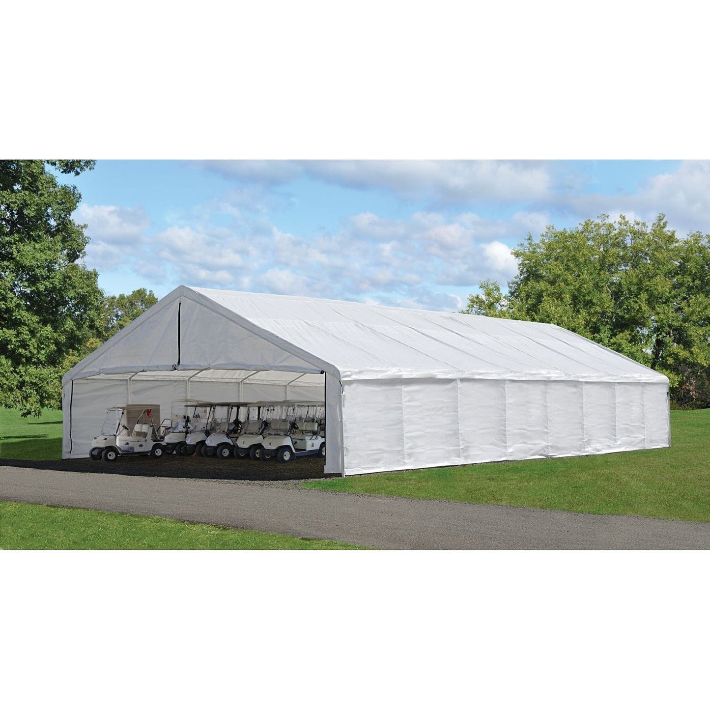ShelterLogic | Enclosure Kit for the UltraMax Canopy 30 x 50 ft. White Industrial (Frame and Canopy Sold Separately) - 27777