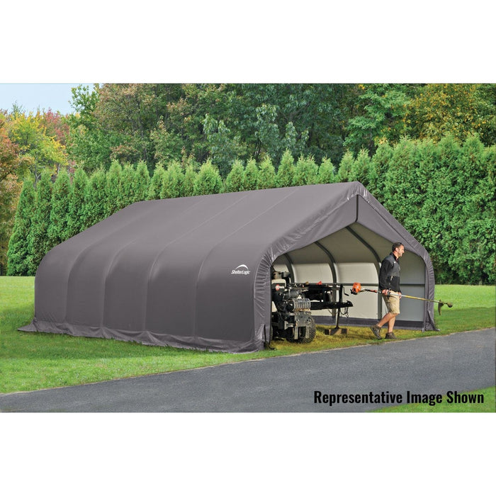 ShelterLogic | ShelterCoat 18 x 24 ft. Garage Peak Gray STD