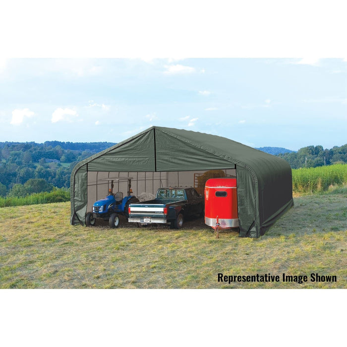 ShelterLogic | ShelterCoat 28 x 20 ft. Garage Peak Green STD