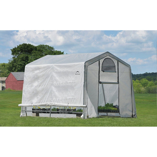 ShelterLogic | GrowIT Greenhouse-in-a-Box Translucent Peak Grow Tent - 10 ft Wide