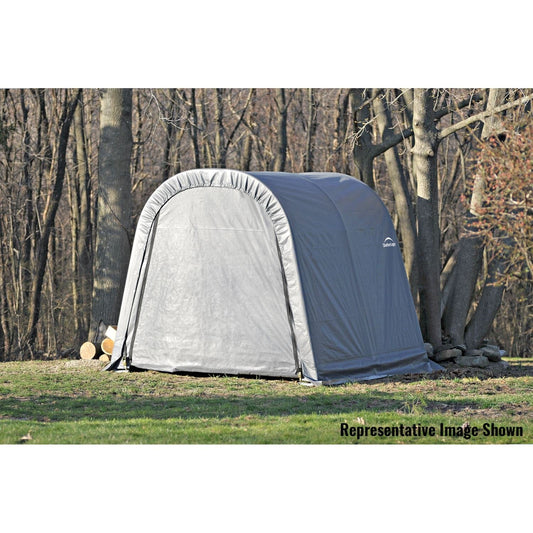 ShelterLogic | ShelterCoat 10 x 8 ft. Wind and Snow Rated Garage Round Gray STD - 77803