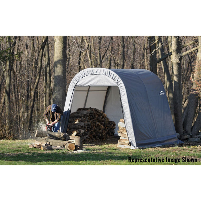 ShelterLogic | ShelterCoat 11 x 16 ft. Wind and Snow Rated Garage Round Gray STD