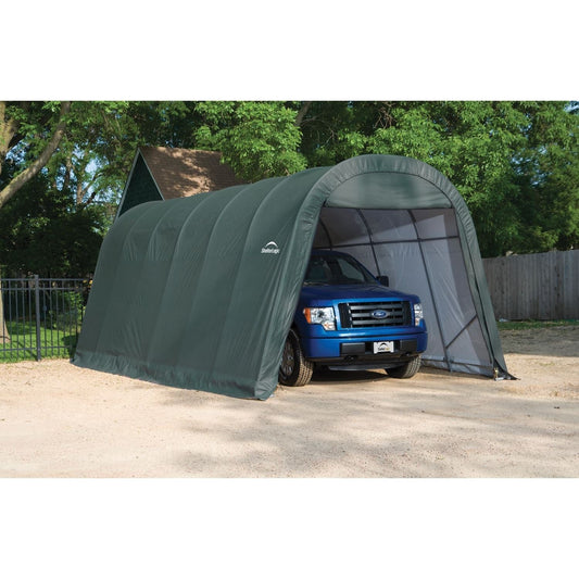 ShelterLogic | ShelterCoat 13 x 24 ft. Wind and Snow Rated Garage Round Green STD - 74342