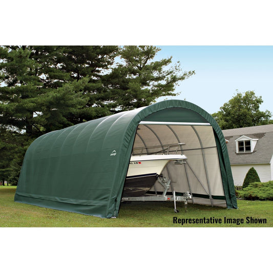 ShelterLogic | ShelterCoat 15 x 20 ft. Wind and Snow Rated Garage Round Green STD - 95341