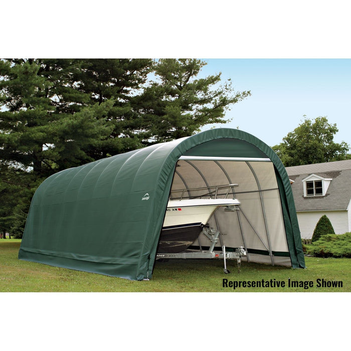 ShelterLogic | ShelterCoat 15 x 20 ft. Wind and Snow Rated Garage Round Green STD