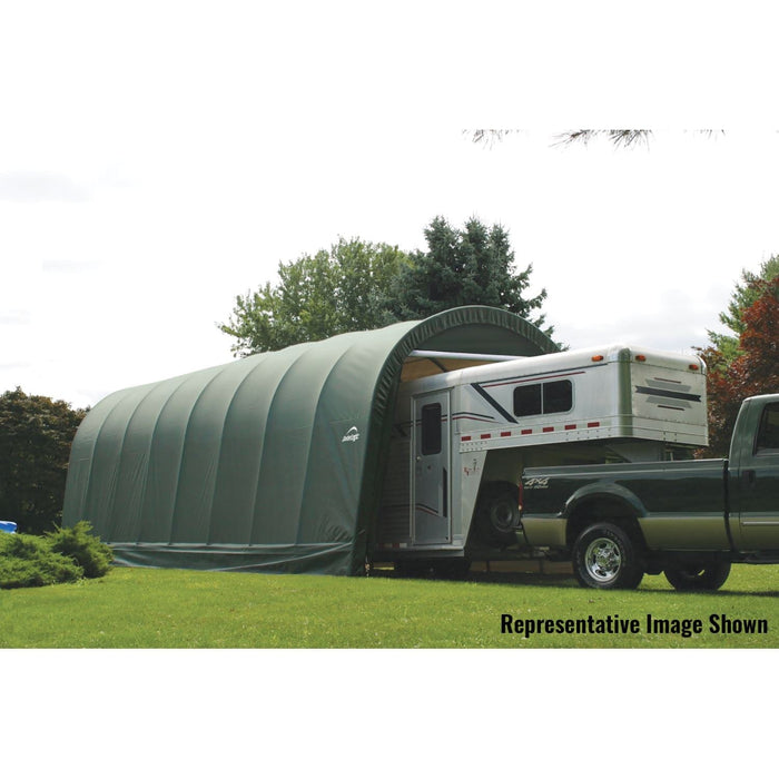 ShelterLogic | ShelterCoat 15 x 24 ft. Wind and Snow Rated Garage Round Green STD