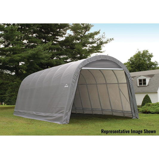 ShelterLogic | ShelterCoat 15 x 28 ft. Wind and Snow Rated Garage Round Gray STD - 95333
