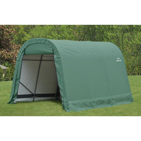 ShelterLogic | ShelterCoat 8 x 12 ft. Wind and Snow Rated Garage Round Green STD - 76814