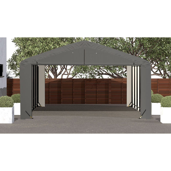 ShelterLogic | ShelterTube Wind and Snow-Load Rated Garage 20x27x10 Gray